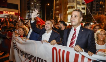 MEZİTLİ’DE CUMHURİYET COŞKUSU DORUĞA ULAŞTI