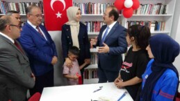 ŞEHİDİN İSMİ VERİLEN KÜTÜPHANEDE KONUŞAN EŞİ: “İNŞALLAH YENİ  NESLE ÖRNEK OLURUZ”