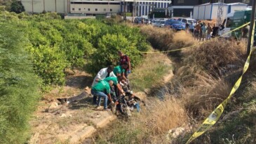 Motosiklet kanala uçtu: 1 ölü