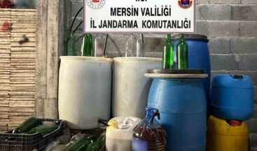 Mersin’de 640 litre sahte içki ele geçirildi