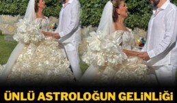 Ünlü astroloğun gelinliği sosyal medyayı ikiye böldü  Ünlü astrolog Nuray Sayarı ikinci kez evlendi. Sayarı’nın gelinliği ise en çok konuşulanlar arasında yer aldı.