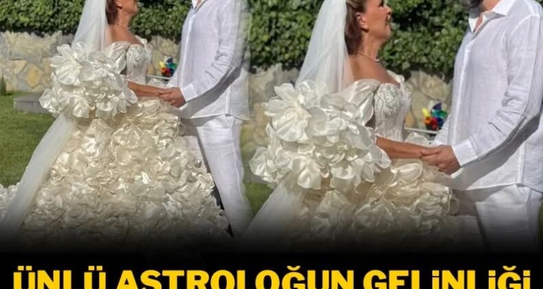 Ünlü astroloğun gelinliği sosyal medyayı ikiye böldü Ünlü astrolog Nuray Sayarı ikinci kez evlendi. Sayarı’nın gelinliği ise en çok konuşulanlar arasında yer aldı.