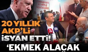 20 yıllık AKP’li isyan etti: ‘Ekmek alacak durumda değilim’