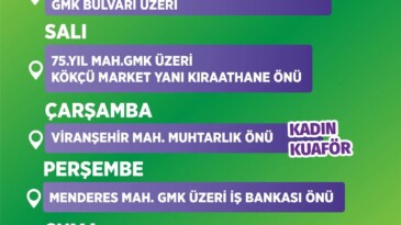 Mezitli Belediyesi Mobil Kuaför Hizmeti Devam Ediyor..!