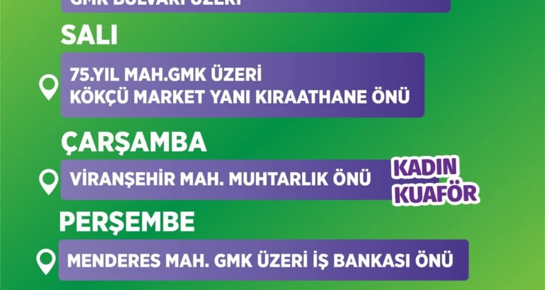 Mezitli Belediyesi Mobil Kuaför Hizmeti Devam Ediyor..!