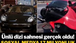 Ünlü dizi gerçek oldu! Sosyal medyada herkes 17 milyonluk Ferrari kazasını konuşuyor!