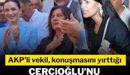 AKP’li vekil konuşmasını yırttığı Çerçioğlu’nu alkışlamaya doyamadı.!
