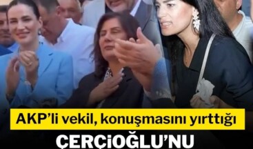 AKP’li vekil konuşmasını yırttığı Çerçioğlu’nu alkışlamaya doyamadı.!