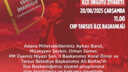 Cumhurbaşkanlığı Aday Ofisi Çalışma Grubu Tarsus’ta.