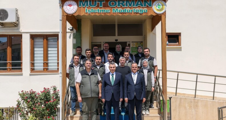 Mersin Valisi Sayın Atilla Toros, Mut Orman İşletme Müdürlüğünü ziyaret etti.