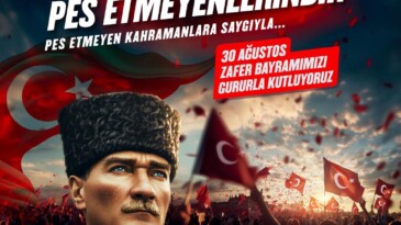 Mersin Büyükşehir Belediye Başkanı Vahap Seçer 30 Ağustos Mesajı;