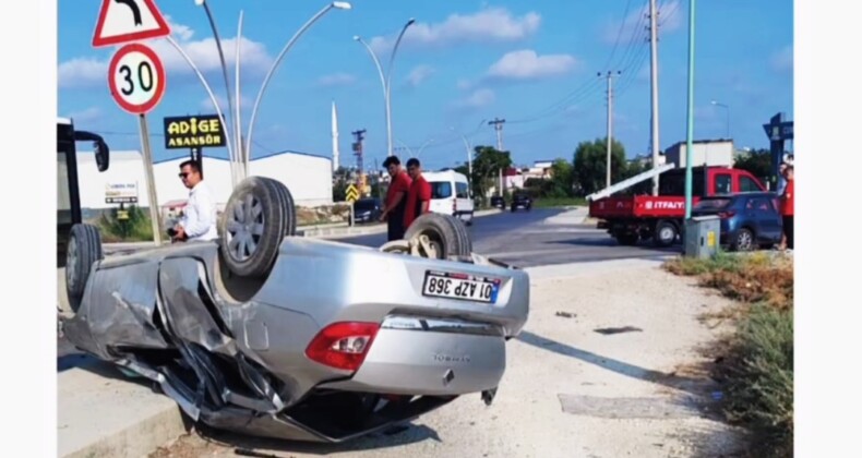 HAKİMİYETİNİ KAYBEDEN ARAÇ DİREĞE ÇARPTI ŞÖFÖR HAYATINI KAYBETTİ.