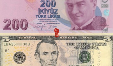Türkiye’de tedavüldeki en yüksek banknotun değeri 5 doların altına geriledi.