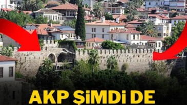 AKP şimdi de kaleleri satıyor Devletin mallarını birer birer şirketlere satan iktidar şimdi de Roma döneminden kalan Antalya Kalesi’nin burçlarıyla duvarlarının da olduğu tarihi alanı ihaleye açtı.