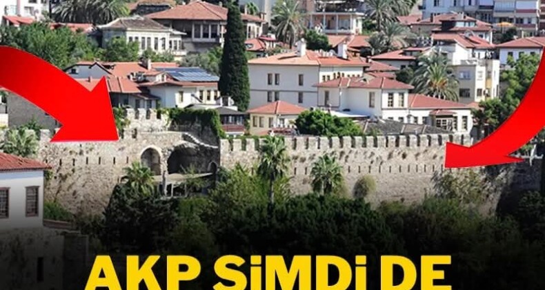 AKP şimdi de kaleleri satıyor Devletin mallarını birer birer şirketlere satan iktidar şimdi de Roma döneminden kalan Antalya Kalesi’nin burçlarıyla duvarlarının da olduğu tarihi alanı ihaleye açtı.