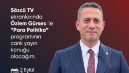 CHP Grup Başkanvekili @alimahirbasarir Ali Mahir Başarır Sözcü Tv’de Özlem Gürses sunduğu Para Politika Programına Konuk Oluyor. 2 Eylül Salı Saat: 11.00