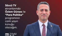 CHP Grup Başkanvekili @alimahirbasarir Ali Mahir Başarır Sözcü Tv’de Özlem Gürses sunduğu Para Politika Programına Konuk Oluyor. 2 Eylül Salı Saat: 11.00