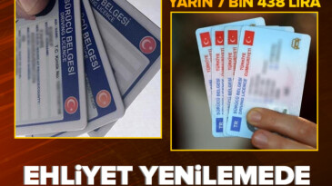 Ehliyet yenileme için son gün! Bugün 15 TL yarın 7 bin 438 lira