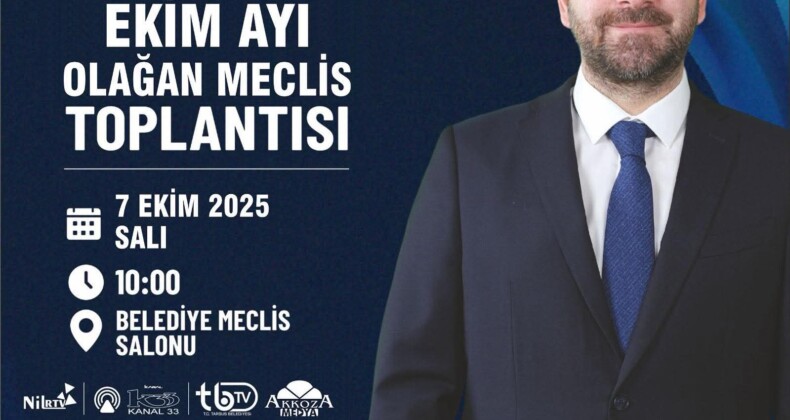 Tarsus Belediyesi Ekim Ayı Olağan Meclis Toplantısı