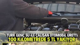 Türk Genci Su ile Çalışan Otomobil Üretti
