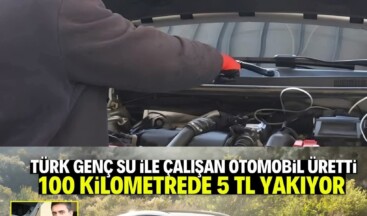 Türk Genci Su ile Çalışan Otomobil Üretti