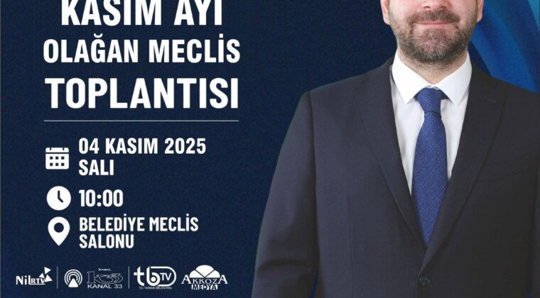 Kasım Ayı Olağan Meclis Toplantısı  📅 04 Kasım 2025 Salı ⏰ 10:00 📍 Belediye Meclis Salonu  #AliBoltaç #TarsusBelediyesi #TarsustaGelecekVar