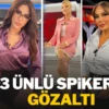 Son dakika…Sunuculara gözaltı Televizyon spikerleri Ela Rumeysa Cebeci, Meltem Acet ile Hande Sarıoğlu jandarma ekipleri tarafından gözaltına alındı. Gözaltı işleminin ünlülere yönelik 2. dalga uyuşturucu operasyonu kapsamında olduğu belirtiliyor. İstanbul’da jandarma ekipleri tarafından ünlü isimlere yönelik düzenlenen ikinci dalga uyuşturucu operasyonunda gözaltına alınan spikerler Ela Rumeysa Cebeci ve Meltem Acet’ten ilk görüntü geldi.