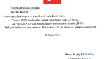 Son Dakika Bakanlar Uçtu..!