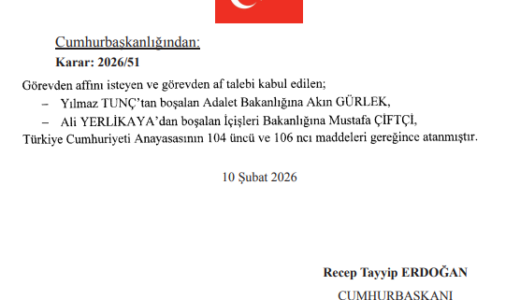 Son Dakika Bakanlar Uçtu..!