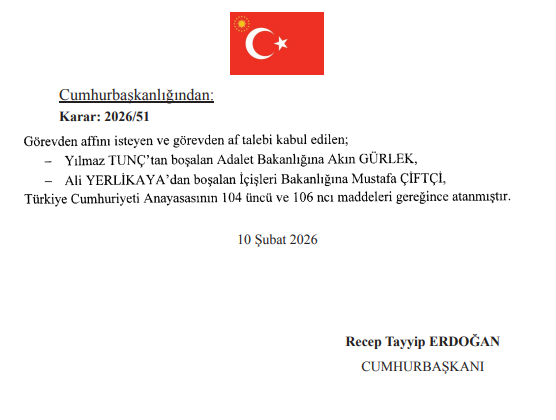 Son Dakika Bakanlar Uçtu..!