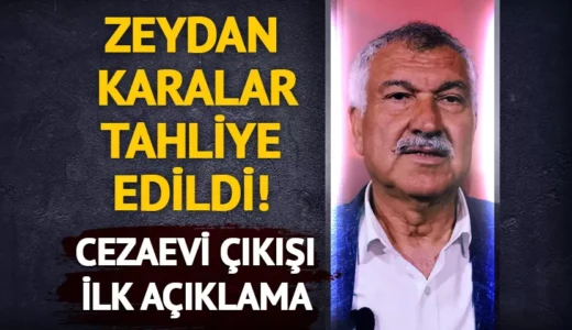 SON DAKİKA:  Adana Büyükşehir Belediye Başkanı Zeydan Karalar ve beraberinde 9 kişi daha tahliye edildi