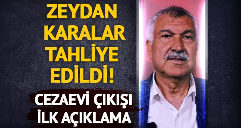 SON DAKİKA:  Adana Büyükşehir Belediye Başkanı Zeydan Karalar ve beraberinde 9 kişi daha tahliye edildi