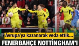 Fenerbahçe, Nottingham Forest’ı salladı ama turu geçemedi: 1-2 Fenerbahçe, Avrupa Ligi rövanşında Nottingham Forest’ı deplasmanda 2-1 yendi. Kerem Aktürkoğlu’nun iki golüyle sahne aldığı maçta sarı-lacivertliler mücadeleyle alkış aldı ancak toplamda 4-2’lik skorla Avrupa’ya veda etti.