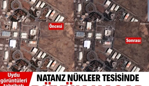 ABD ve İsrail saldırmıştı: İran’ın nükleer tesisinin son hali uydudan görüntülendi ABD ve İsrail’in geçen hafta başlattığı saldırılara İran’ın misilleme ile karşılık vermesiyle birlikte bölgede yaşananlar büyük endişe yaratmaya devam ederken, uydu görüntüleri dikkat çekici bazı bulguları ortaya çıkardı.