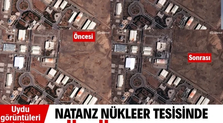 ABD ve İsrail saldırmıştı: İran’ın nükleer tesisinin son hali uydudan görüntülendi ABD ve İsrail’in geçen hafta başlattığı saldırılara İran’ın misilleme ile karşılık vermesiyle birlikte bölgede yaşananlar büyük endişe yaratmaya devam ederken, uydu görüntüleri dikkat çekici bazı bulguları ortaya çıkardı.