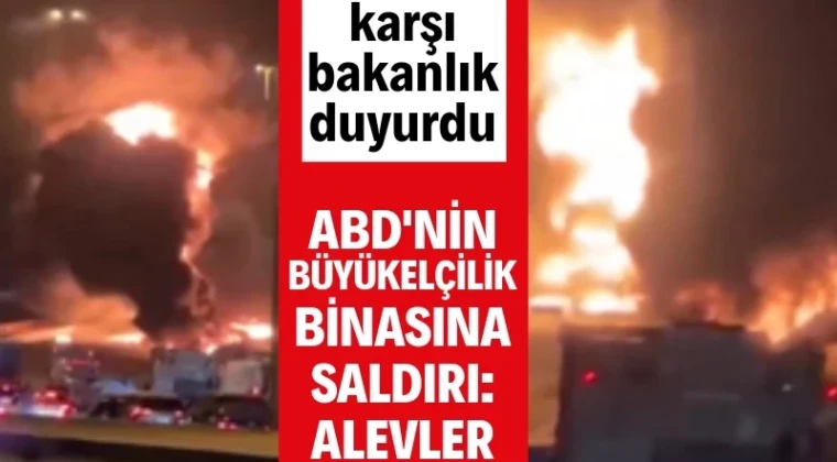 ABD’nin Riyad Büyükelçiliği’ne saldırı: Alevler yükseldi ABD’nin Suudi Arabistan Büyükelçiliği’ne iki İHA ile saldırı düzenlendi. Suudi Arabistan Savunma Bakanlığı tarafından doğrulanan olayın detayları henüz paylaşılmazken binadan alevler yükseldi.