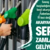 Akaryakıta seri zamlar geliyor Yıl başında 50 litrelik bir depo 2.652 liraya dolarken şu anda 3.070 liraya ancak doluyor. Son bir yılda depoyu doldurmanın maliyeti ise 808 lira arttı.