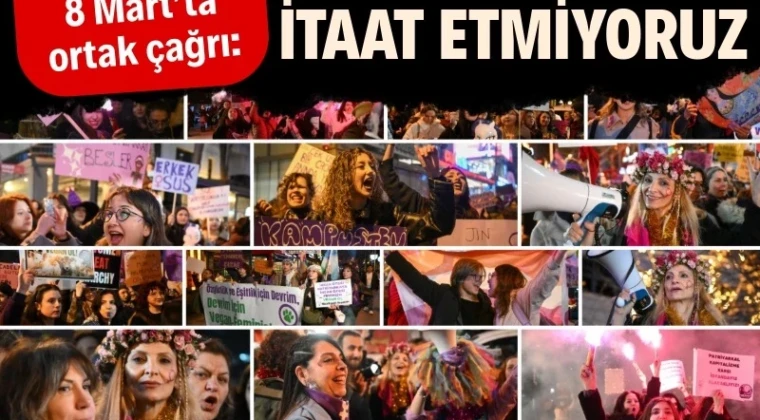 Ankara’da kadınlardan 8 mart yürüyüşü: “Susmuyoruz, korkmuyoruz, itaat etmiyoruz” Ankara’da 8 Mart Dünya Emekçi Kadınlar Günü kapsamında Yüksel Caddesi’nde toplanan kadın örgütleri Sakarya Caddesi’ne yürüyerek kadın cinayetlerine, cezasızlık politikalarına ve kadınlara yönelik baskılara tepki gösterdi; yapılan açıklamada İstanbul Sözleşmesi’nin yeniden yürürlüğe girmesi ve 6284 sayılı kanunun etkin uygulanması çağrısı yapıldı