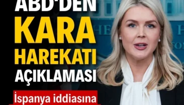 Beyaz Saray’dan ‘kara harekatı’ açıklaması Beyaz Saray Sözcüsü Karoline Leavitt, İran’a olası bir kara harekatının şu anda masada olmadığını bildirdi ve İspanya’nın ABD ile iş birliği yapacağını söyledi. Sözcünün iddiasına Madrid hükümetinden jet yalanlama geldi.