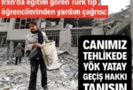 Canımız tehlikede, YÖK yatay geçiş hakkı tanısın 300’e yakın tıp öğrencisi ülkede yaşanan kaos ve ardından gelen savaşla birlikte eğitim göremez hale geldi. Öğrenciler “Yurtların çevresine bombalar düşüyor” dedi.