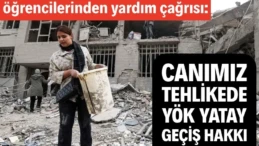 Canımız tehlikede, YÖK yatay geçiş hakkı tanısın 300’e yakın tıp öğrencisi ülkede yaşanan kaos ve ardından gelen savaşla birlikte eğitim göremez hale geldi. Öğrenciler “Yurtların çevresine bombalar düşüyor” dedi.