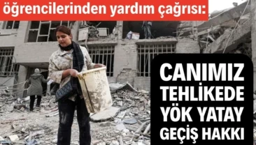 Canımız tehlikede, YÖK yatay geçiş hakkı tanısın 300’e yakın tıp öğrencisi ülkede yaşanan kaos ve ardından gelen savaşla birlikte eğitim göremez hale geldi. Öğrenciler “Yurtların çevresine bombalar düşüyor” dedi.