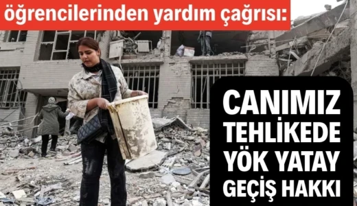 Canımız tehlikede, YÖK yatay geçiş hakkı tanısın 300’e yakın tıp öğrencisi ülkede yaşanan kaos ve ardından gelen savaşla birlikte eğitim göremez hale geldi. Öğrenciler “Yurtların çevresine bombalar düşüyor” dedi.
