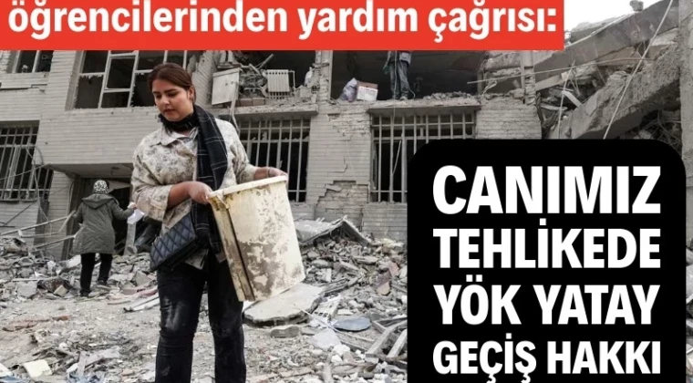 Canımız tehlikede, YÖK yatay geçiş hakkı tanısın 300’e yakın tıp öğrencisi ülkede yaşanan kaos ve ardından gelen savaşla birlikte eğitim göremez hale geldi. Öğrenciler “Yurtların çevresine bombalar düşüyor” dedi.