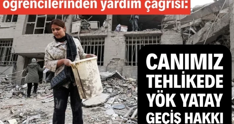 Canımız tehlikede, YÖK yatay geçiş hakkı tanısın 300’e yakın tıp öğrencisi ülkede yaşanan kaos ve ardından gelen savaşla birlikte eğitim göremez hale geldi. Öğrenciler “Yurtların çevresine bombalar düşüyor” dedi.