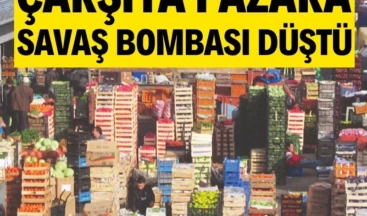 Çarşıya pazara savaş bombası düştü Savaşın başladığı gün domates, biber, patlıcan ve limon dahil 8 ürüne 657 lira ödeyen vatandaş, bugün 893 lira harcıyor.