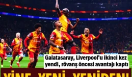 Galatasaray, Liverpool’u yine perişan etti: 1-0 Galatasaray, UEFA Şampiyonlar Ligi son 16 turu ilk maçında Liverpool’u RAMS Park’ta 1-0 yenerek rövanş öncesi önemli bir üstünlük sağladı. Lig aşamasında Liverpool’u aynı skorla yenen Galatasaray, İngiliz ekibini İstanbul’da yine mağlup etmeyi başardı.
