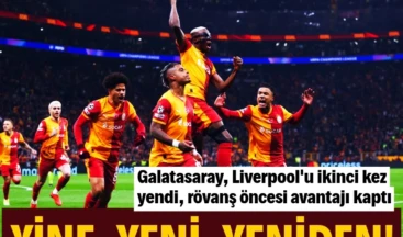 Galatasaray, Liverpool’u yine perişan etti: 1-0 Galatasaray, UEFA Şampiyonlar Ligi son 16 turu ilk maçında Liverpool’u RAMS Park’ta 1-0 yenerek rövanş öncesi önemli bir üstünlük sağladı. Lig aşamasında Liverpool’u aynı skorla yenen Galatasaray, İngiliz ekibini İstanbul’da yine mağlup etmeyi başardı.