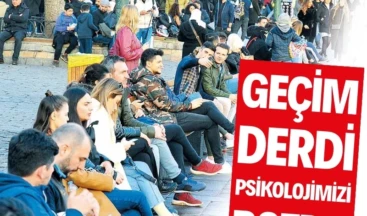 Geçim derdi psikolojimizi bozdu Üniversite mezunlarında işsizliğin yüzde 25’e çıkması, ücretlerin yetmemesi, başkanlık sistemi ve artan gelir eşitsizliği psikolojik esenliğimizi olumsuz etkiliyor.