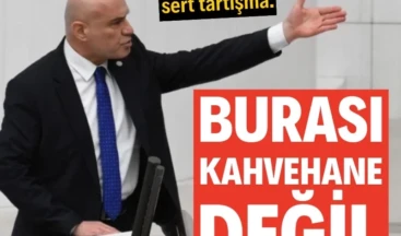 Meclis’te sert tartışma: ‘Burası kahvehane değil’ TBMM Genel Kurulu’nda İYİ Parti Grup Başkanvekili Turhan Çömez’in konuşması sırasında tartışma yaşandı. Kürsüden konuşurken salondaki gürültüye tepki gösteren Çömez’in “Burası kahvehane değil” sözleri üzerine milletvekilleri arasında sözlü atışma yaşandı